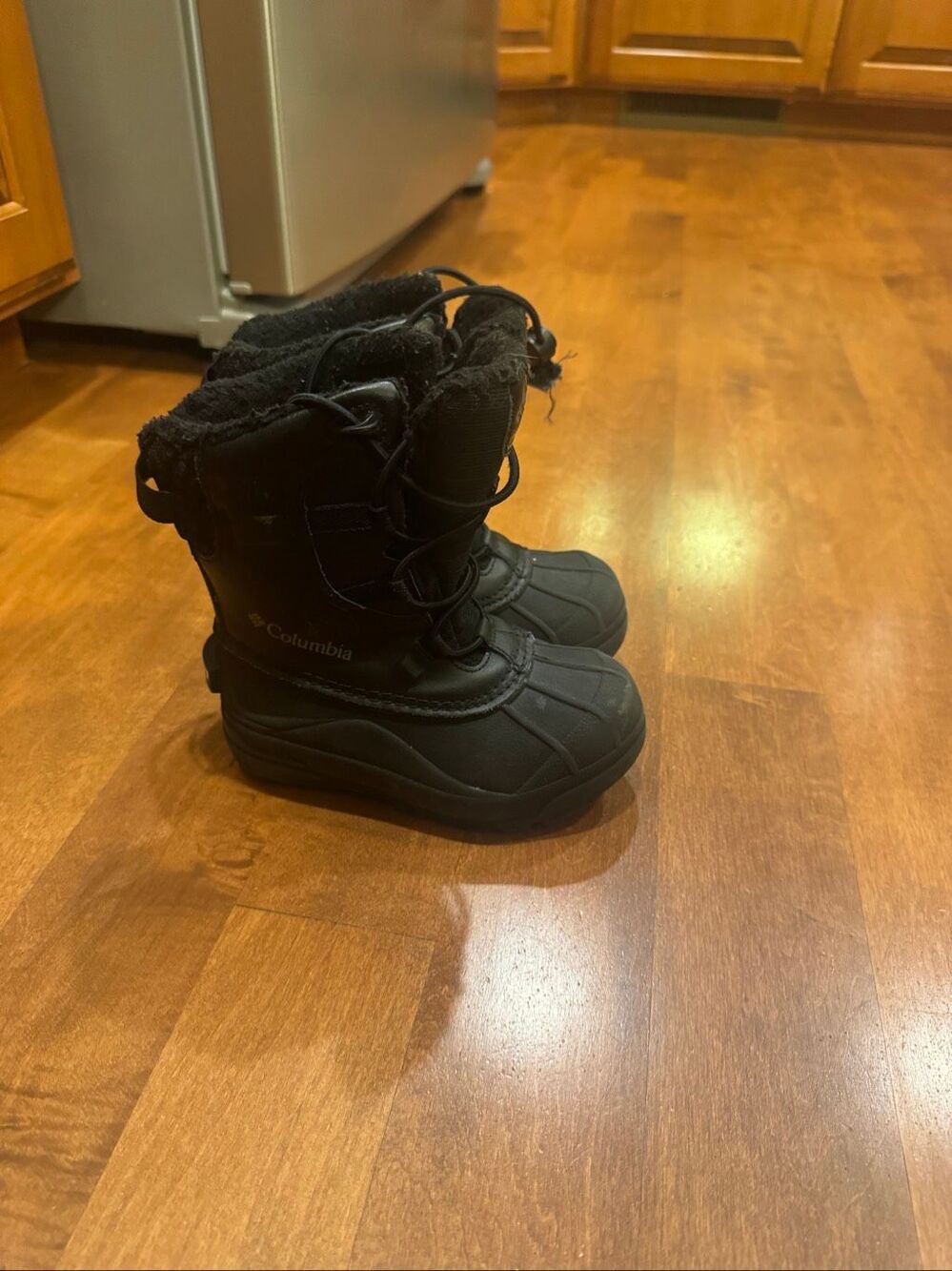 Columbia Kids Size 10 Black Waterproof 400g Insulated Winter Snow Boots
